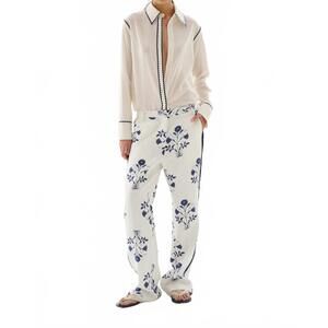 NEW MARIA CHER bolson richie pants in ecru